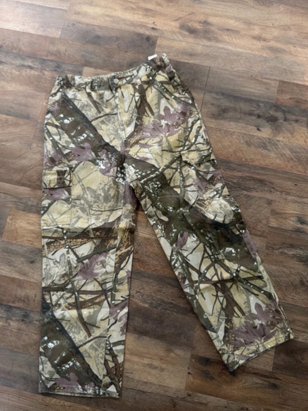 SHEIN Men's Multicolor Camouflage Cargo Pants
